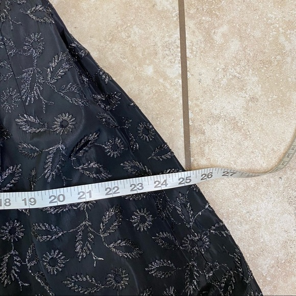 Vintage Suzy Perette New York Black embroidered floral 1950’s Dress - Picture 12 of 13